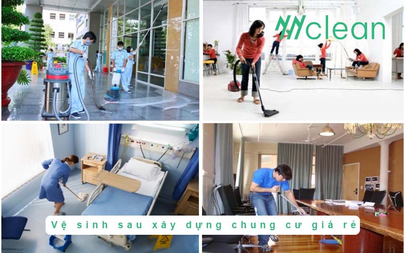 Vệ sinh sau xây dựng chung cư giá rẻ