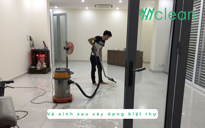 Vệ sinh sau xây dựng biệt thự giá rẻ