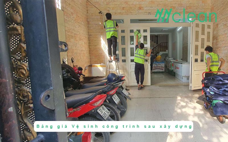 Bảng giá Vệ sinh công trình sau xây dựng theo giờ