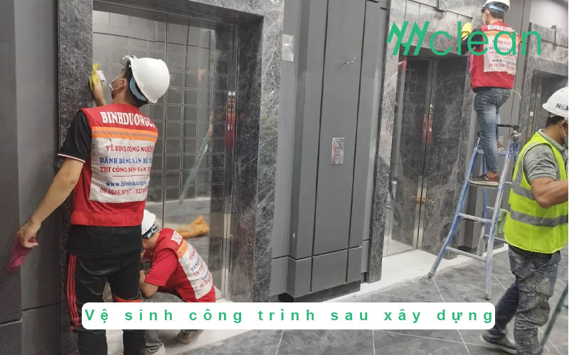 Vệ sinh công trình sau xây dựng
