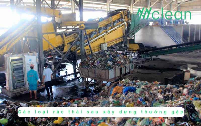 Các loại rác thải sau xây dựng thường gặp