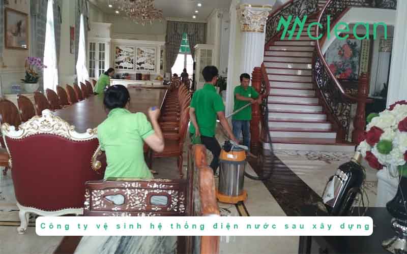 Công ty vệ sinh hệ thống điện nước sau xây dựng