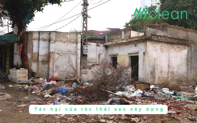Tác hại của rác thải sau xây dựng