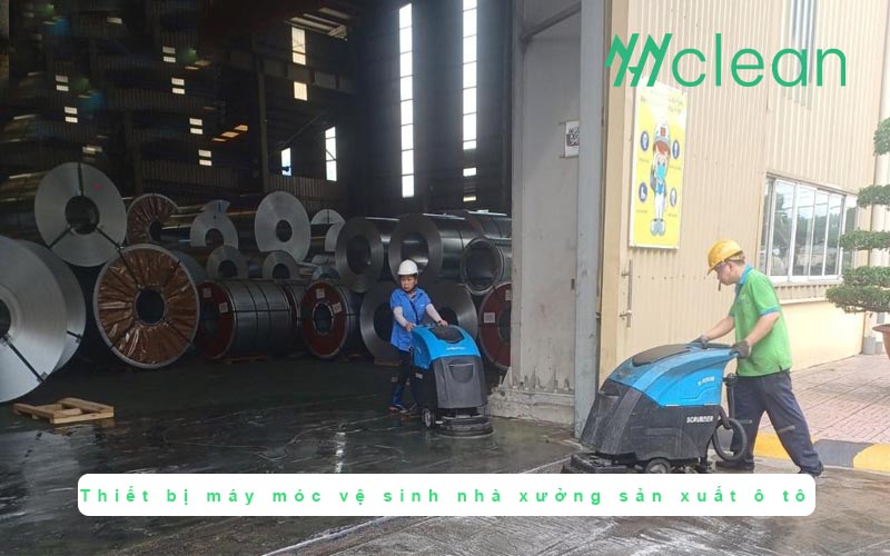 Thiết bị máy móc vệ sinh nhà xưởng sản xuất ô tô