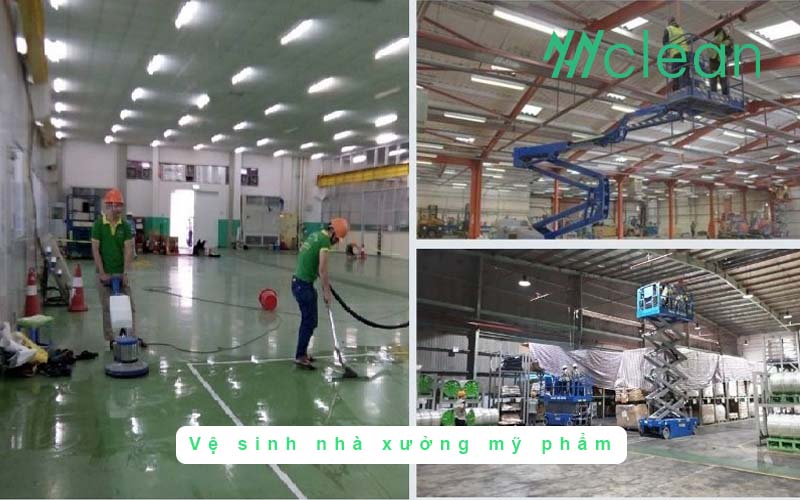 vệ sinh nhà xưởng mỹ phẩm
