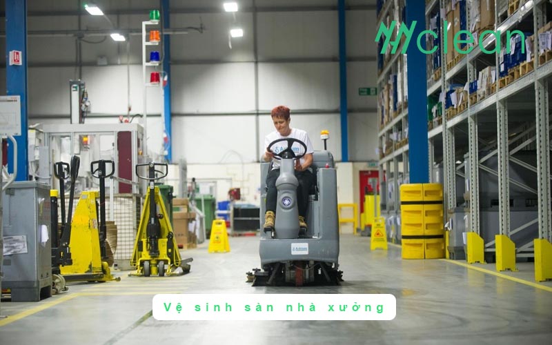 Vệ sinh sàn nhà xưởng