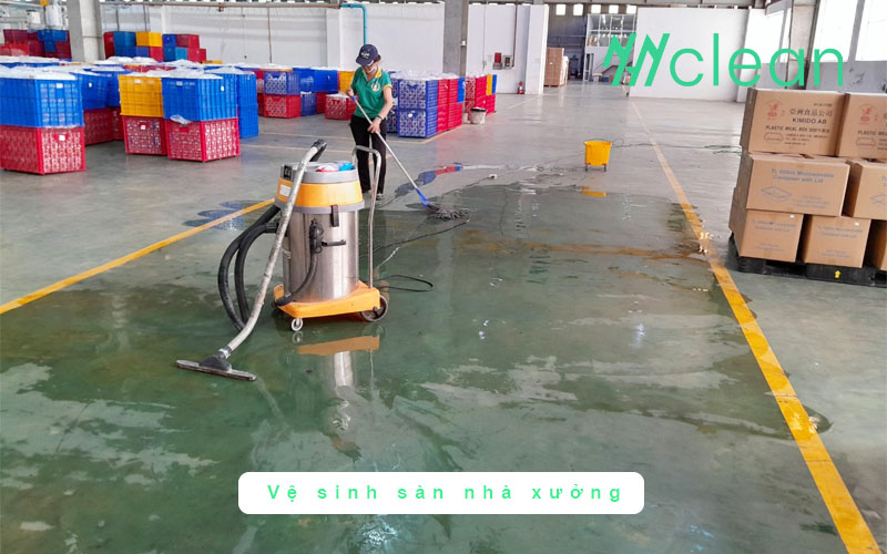 vệ sinh sàn nhà xưởng